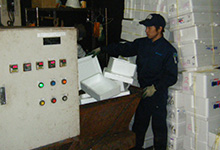 溶融機作業